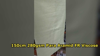 150cm 280gsm 파라 아라미드 FR 비스코스 폴리에스테르 혼합 내화성 작업복 직물'