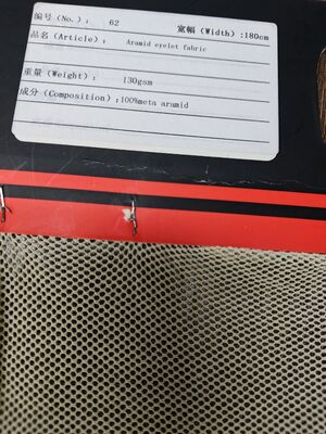 Fire Resistant Meta-Aramid Eyelet Fabric with High Abrasion Resistance and Good Electrical Insulation